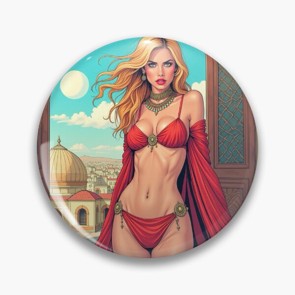 Item preview, Manga oriental dancer in a red dress 3 designed and sold by PhilDreams.