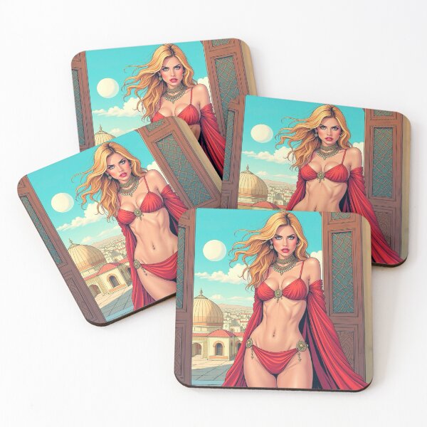 Item preview, Manga oriental dancer in a red dress 3 designed and sold by PhilDreams.