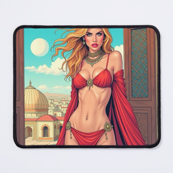 Item preview, Manga oriental dancer in a red dress 3 designed and sold by PhilDreams.