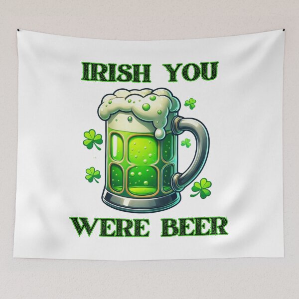Item preview, Irish You Were Beer designed and sold by LyssasMindArt.