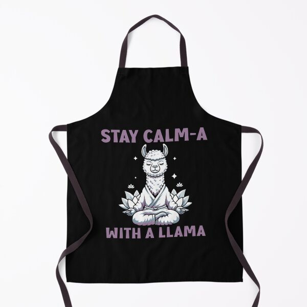 Item preview, Stay Calm-a with a Llama: Peaceful Zen Cartoon designed and sold by JPees.