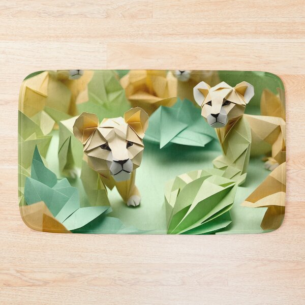Item preview, Origami Art - Jungle Royals: Playful Lion Cubs designed and sold by ArtfulFolds.