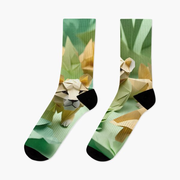 Item preview, Origami Art - Jungle Royals: Playful Lion Cubs designed and sold by ArtfulFolds.