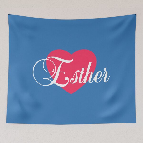 Item preview, To An Esther With Love (Cursive Writing In White) designed and sold by KayLadyBug.