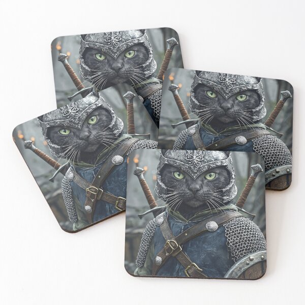 Item preview, Foot soldier black cat designed and sold by Jambonfromage.
