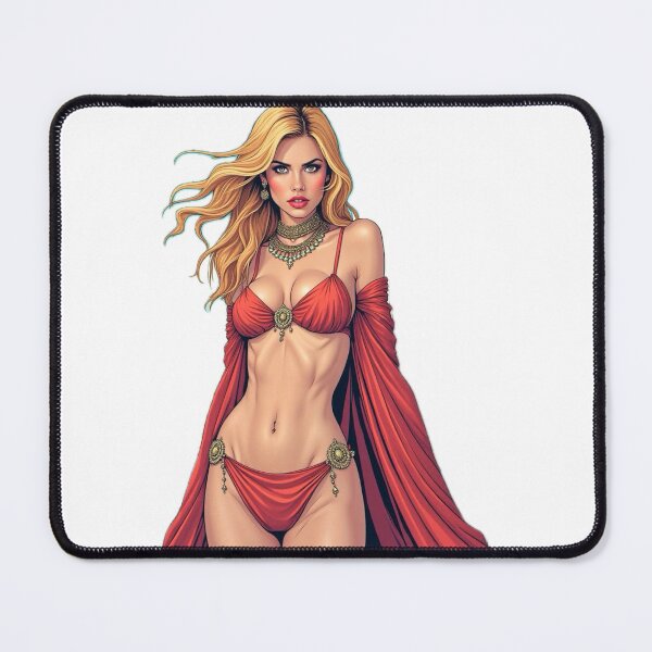 Item preview, Manga ginger oriental dancer in a red dress 4 designed and sold by PhilDreams.