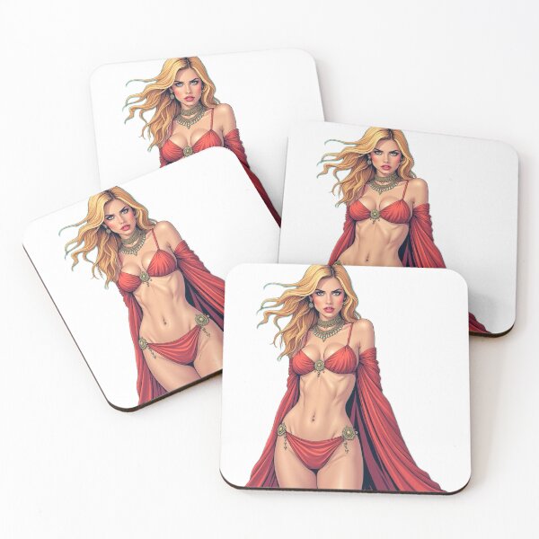 Item preview, Manga ginger oriental dancer in a red dress 4 designed and sold by PhilDreams.