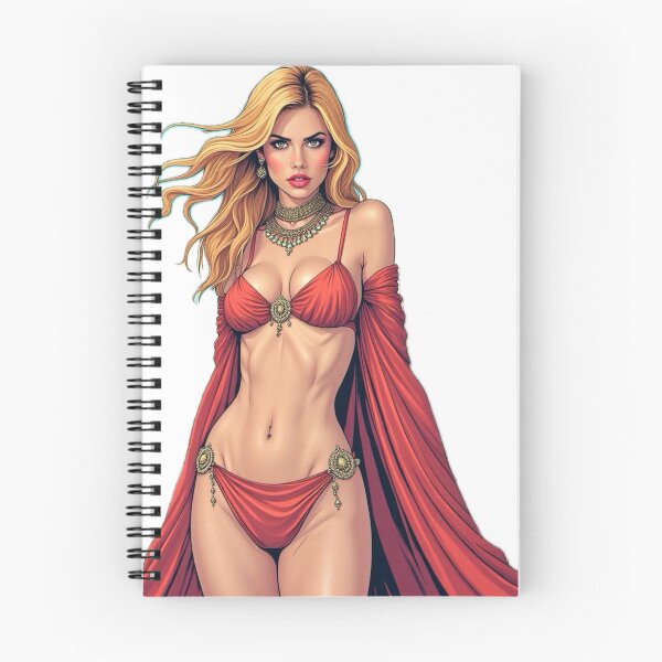 Item preview, Manga ginger oriental dancer in a red dress 4 designed and sold by PhilDreams.