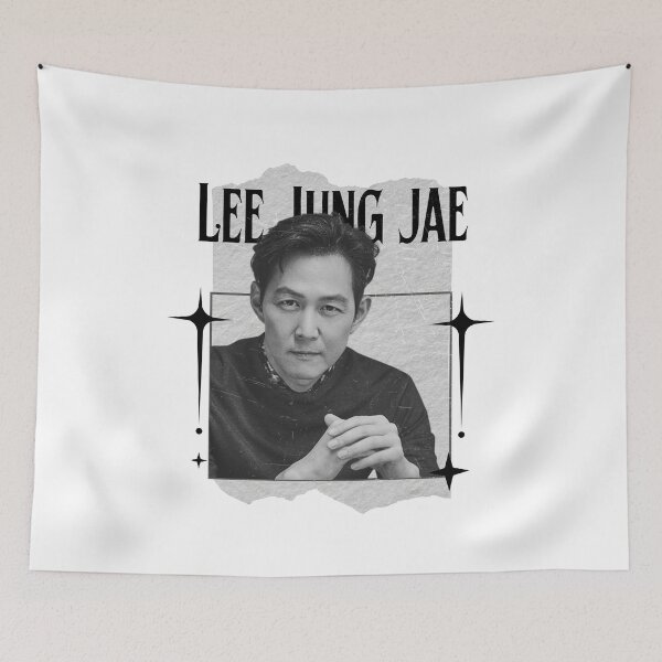 Item preview, Lee Jung-jae Korean Actor Preppy Black And White Scrapbook Collage Design designed and sold by HELL0WBELLO.