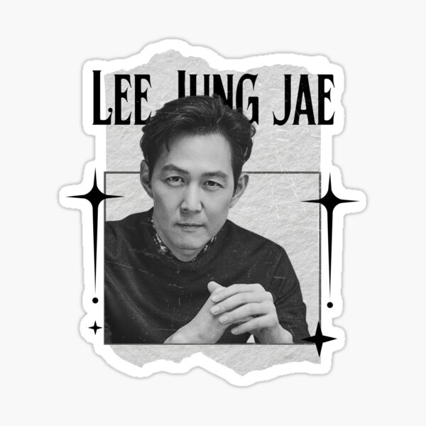 Item preview, Lee Jung-jae Korean Actor Preppy Black And White Scrapbook Collage Design designed and sold by HELL0WBELLO.