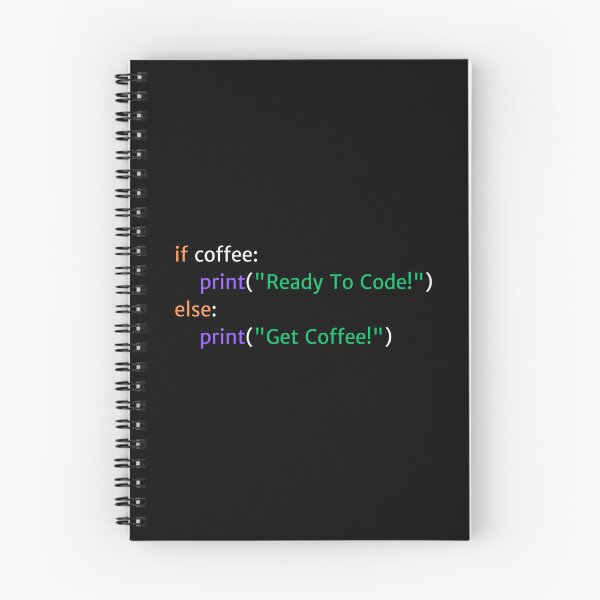 Item preview, If Coffee: Ready to Code - Coding Humor Design for Dark Backgrounds designed and sold by Kimberly Reddick.