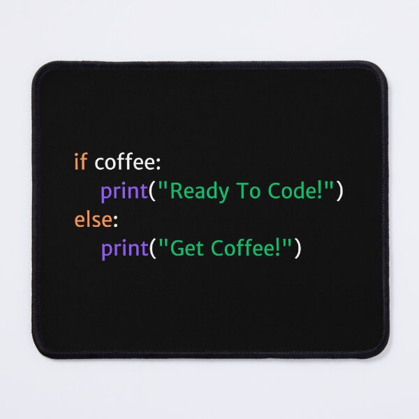 Item preview, If Coffee: Ready to Code - Coding Humor Design for Dark Backgrounds designed and sold by Kimberly Reddick.