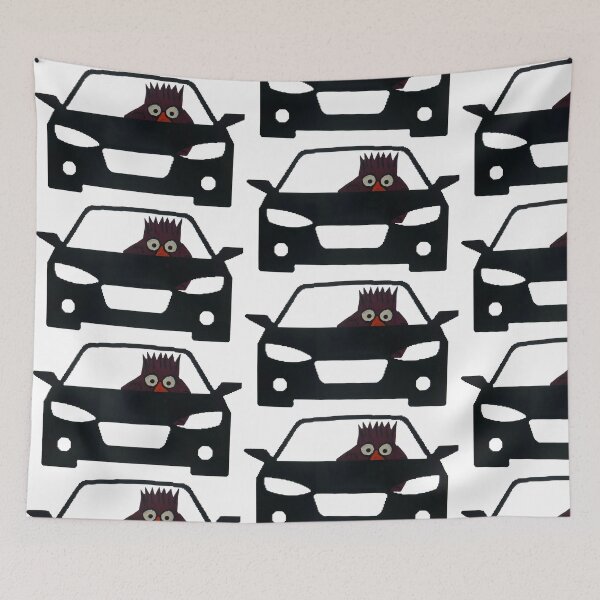 Item preview, Purple chicken driving a black car  designed and sold by Lauracolleen3.