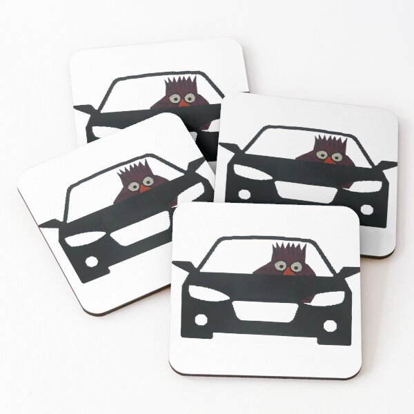 Item preview, Purple chicken driving a black car  designed and sold by Lauracolleen3.
