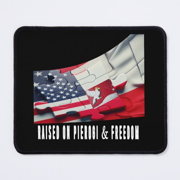 Item preview, Raised on pierogi and freedom.Polish-American cultural unity illustration designed and sold by JanChryzostom.