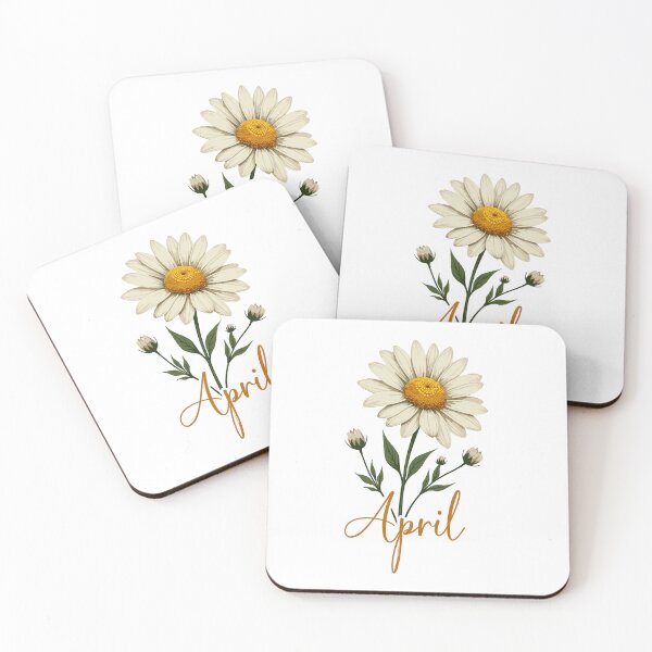 Item preview, April Daisy Birthday Flower designed and sold by Sew Wonderful Custom Prints.