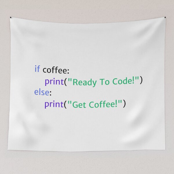 Item preview, If Coffee: Ready to Code - Coding Humor Design for Light Backgrounds designed and sold by Kimberly Reddick.