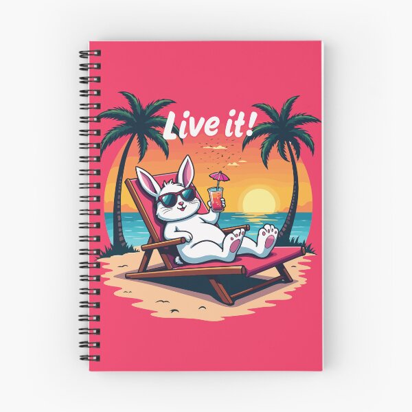 Item preview, Cool Bunny Vibes: Tropical Rabbit on the Beach designed and sold by Yehia-Massoud.