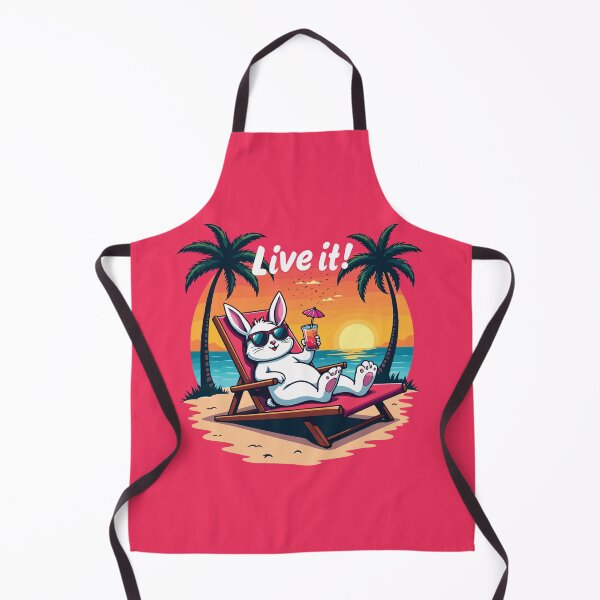 Item preview, Cool Bunny Vibes: Tropical Rabbit on the Beach designed and sold by Yehia-Massoud.