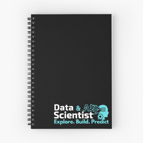 Item preview, Data Scientist and AI | Explore. Build. Predict | White Font designed and sold by FocusChillax.