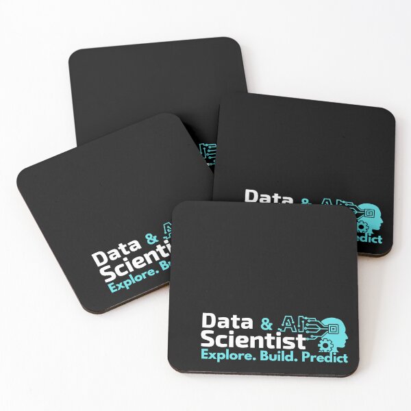Item preview, Data Scientist and AI | Explore. Build. Predict | White Font designed and sold by FocusChillax.