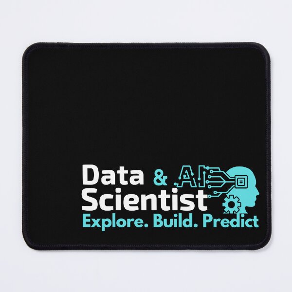 Item preview, Data Scientist and AI | Explore. Build. Predict | White Font designed and sold by FocusChillax.