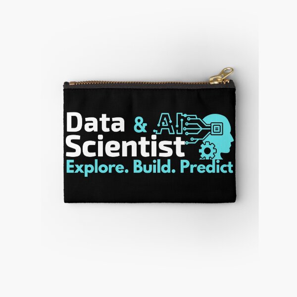 Item preview, Data Scientist and AI | Explore. Build. Predict | White Font designed and sold by FocusChillax.