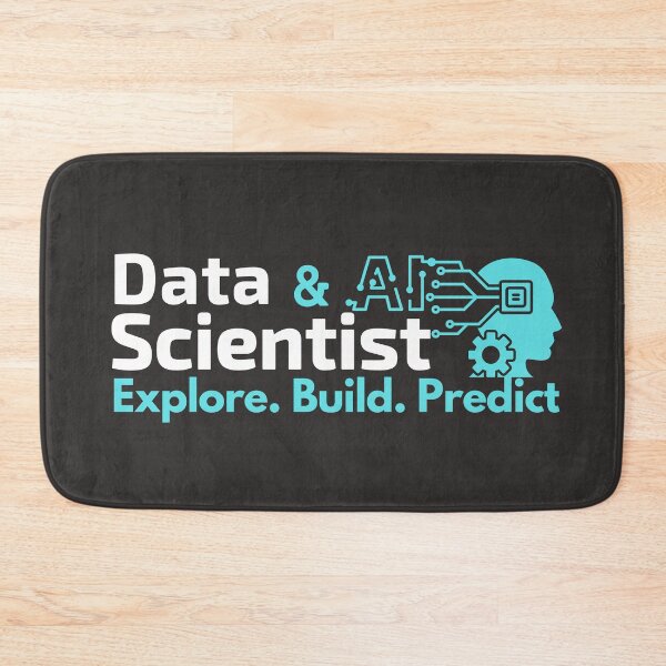Item preview, Data Scientist and AI | Explore. Build. Predict | White Font designed and sold by FocusChillax.