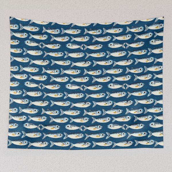 Item preview, Sardines Crowd Pattern designed and sold by sheprint.
