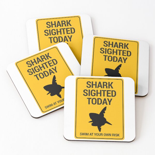 Item preview, shark sighted today sign designed and sold by Tog-shop.