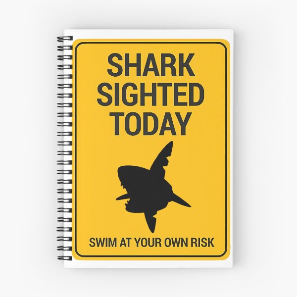 Item preview, shark sighted today sign designed and sold by Tog-shop.