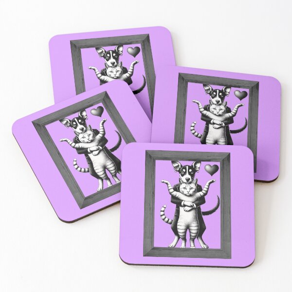 Item preview, Unbreakable Bond: Dog & Cat Duo designed and sold by TSQ.