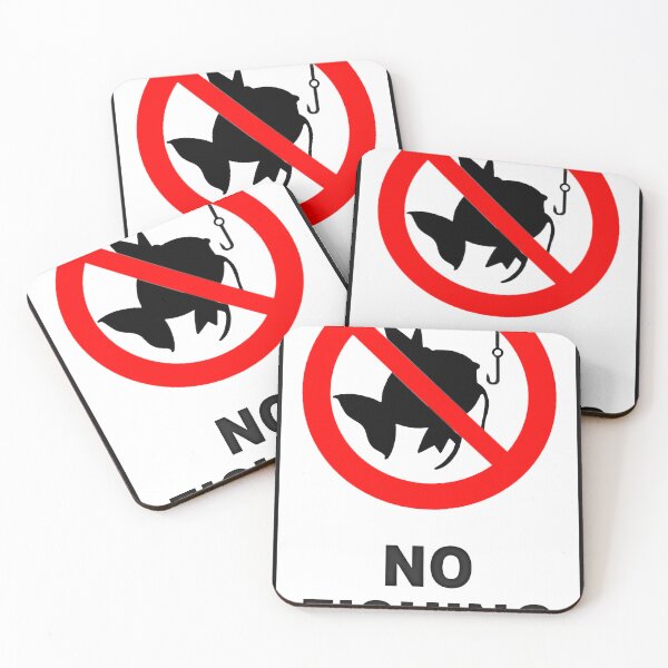 Item preview, no fishing sign designed and sold by Tog-shop.
