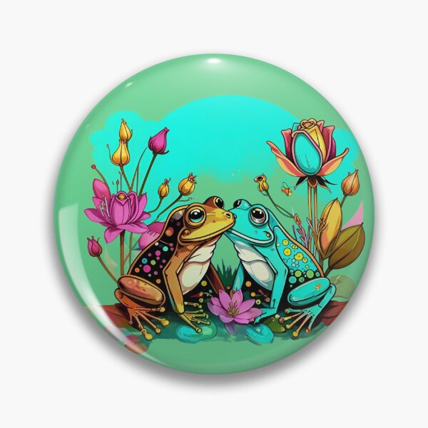 Item preview, Frogs in love among roses. designed and sold by Natalia-Vlad.