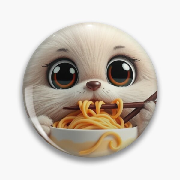 Item preview, Cute Ramen Noodle in Cat Bowl Vector Illustration designed and sold by hjian8219.