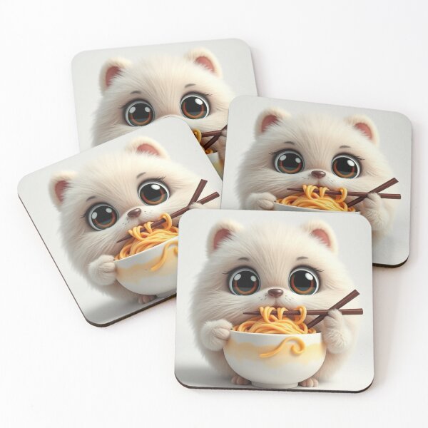 Item preview, Cute Ramen Noodle in Cat Bowl Vector Illustration designed and sold by hjian8219.