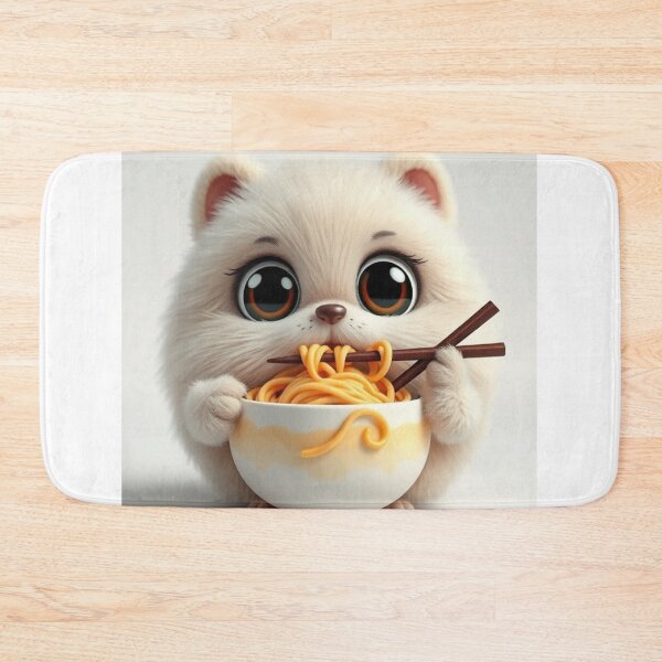 Item preview, Cute Ramen Noodle in Cat Bowl Vector Illustration designed and sold by hjian8219.