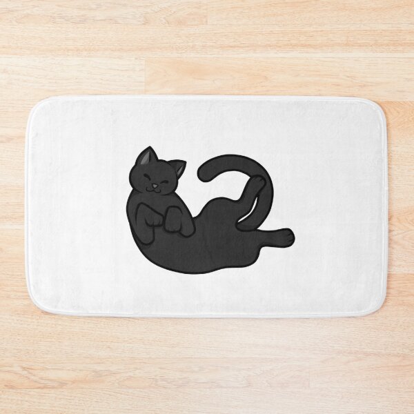 Item preview, Cute Black Cat Laying designed and sold by SwirlyToast.