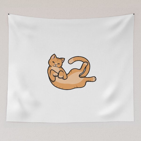Item preview, Cute Orange Tabby Cat Laying designed and sold by SwirlyToast.