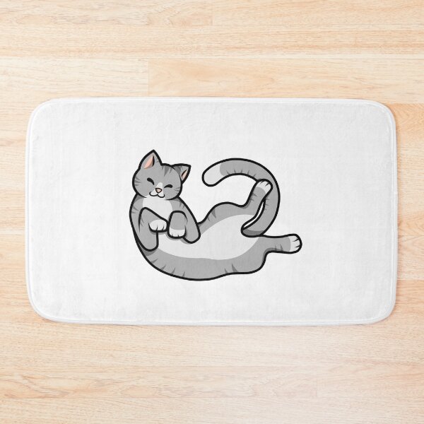 Item preview, Cute Grey Tabby Cat Laying designed and sold by SwirlyToast.