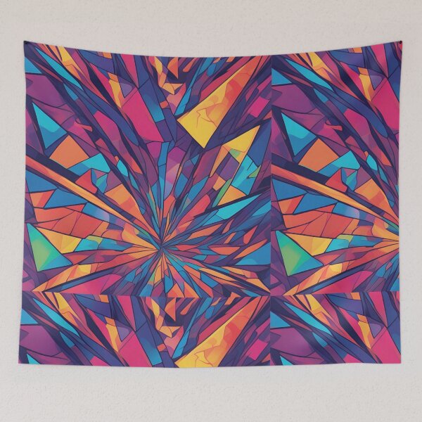 Item preview, Abstract Neon Color Splinter - Psychedelic designed and sold by Traloch O'Laoi.