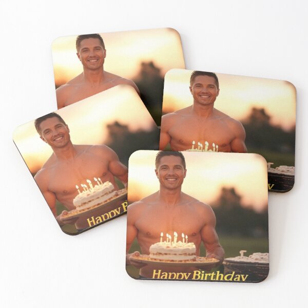 Item preview, Eric Winter Birthday Cake Card designed and sold by Aryabek.