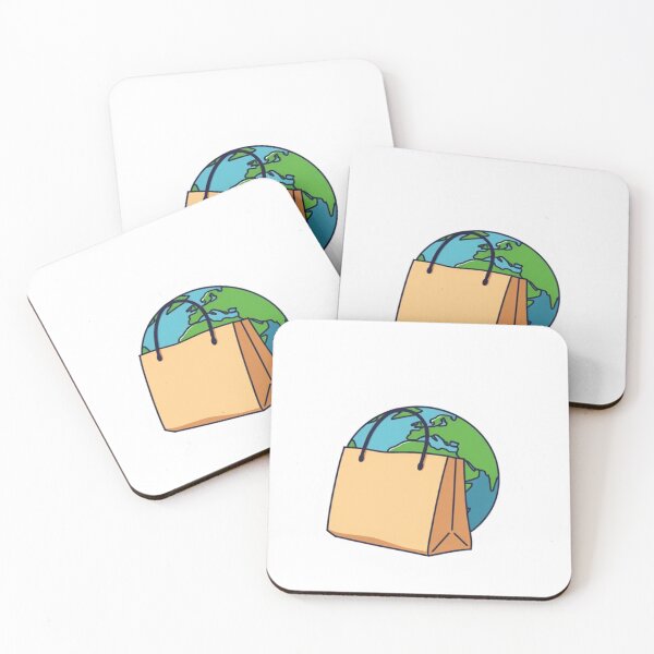 Item preview, Earth and Shopping Bag Vector Illustration designed and sold by hjian8219.