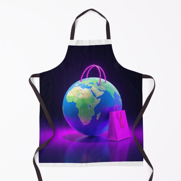 Item preview, Earth and Shopping Bag Vector Illustration designed and sold by hjian8219.