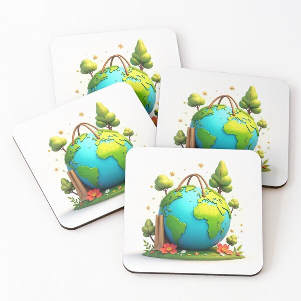 Item preview, Earth and Shopping Bag Vector Illustration designed and sold by hjian8219.