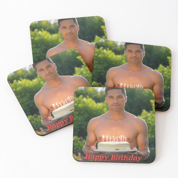 Item preview, Eric Winter Happy Birthday Cake Card designed and sold by Aryabek.