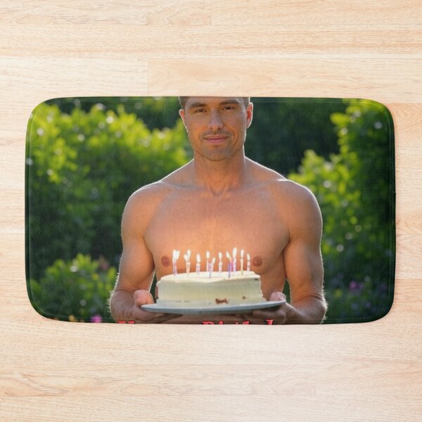 Item preview, Eric Winter Happy Birthday Cake Card designed and sold by Aryabek.