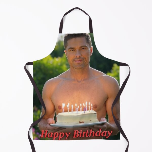 Item preview, Eric Winter Happy Birthday Cake Card designed and sold by Aryabek.