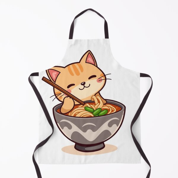 Item preview, Cute Ramen Noodle in Cat Bowl Vector Illustration designed and sold by hjian8219.
