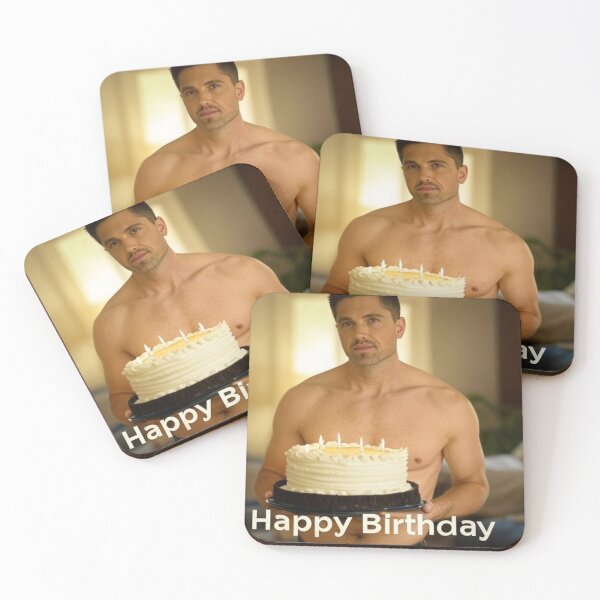 Item preview, Eric Winter Happy Birthday Cake  designed and sold by Aryabek.